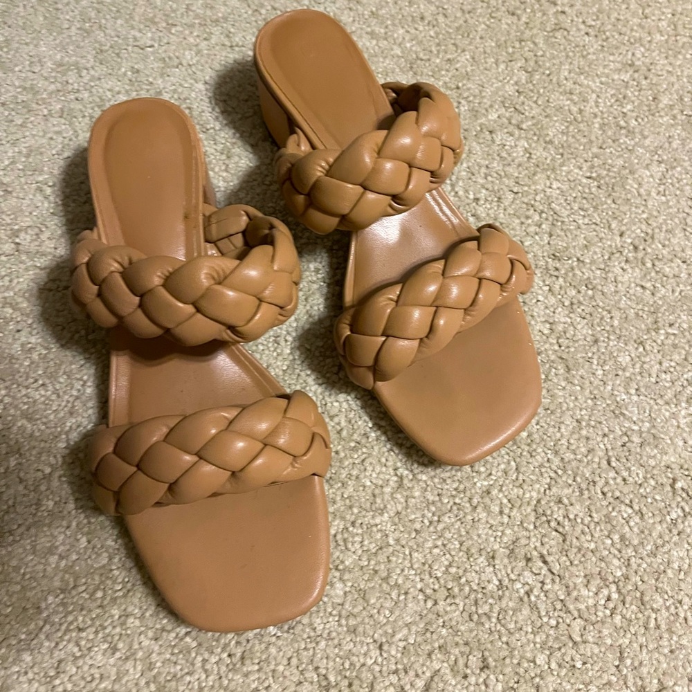 Braided Heel Sandals